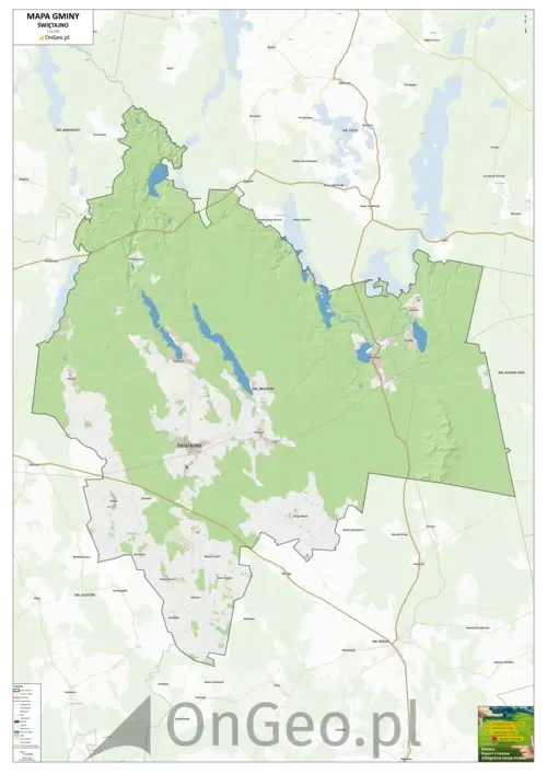 Mapa gminy Świętajno